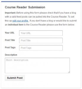 Course Reader Submission Form